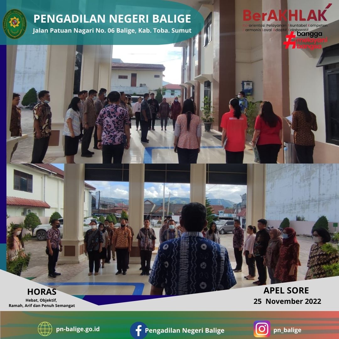 APEL JUMAT SORE  25 NOVEMBER 2022